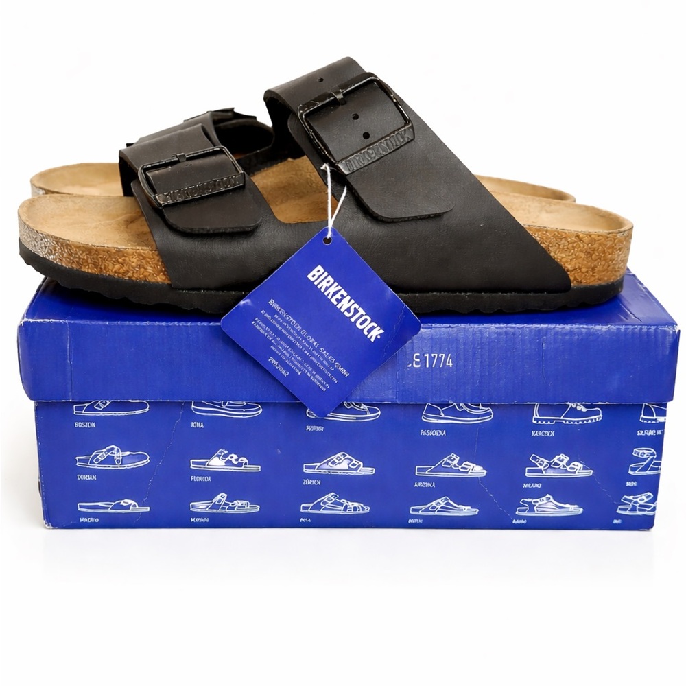 Birkenstock Women's Black Arizona Twin Strap Sandals - Picture 2 of 5
